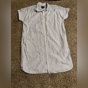 Pendleton Blue and White Striped Shirt